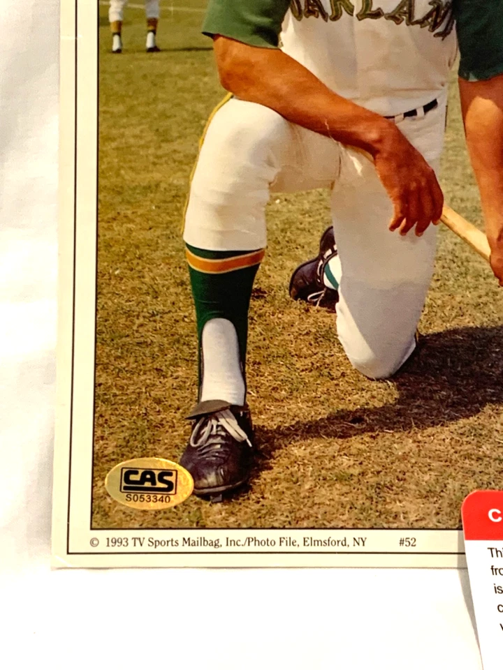 Reggie Jackson Autograph Hall of Fame Induction Day 8x10 CAS Auth - Oakland A's - Image 4 of 4