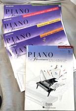 Piano Adventures Lot of 5 Books Primer Level Level 2A Faber Method
