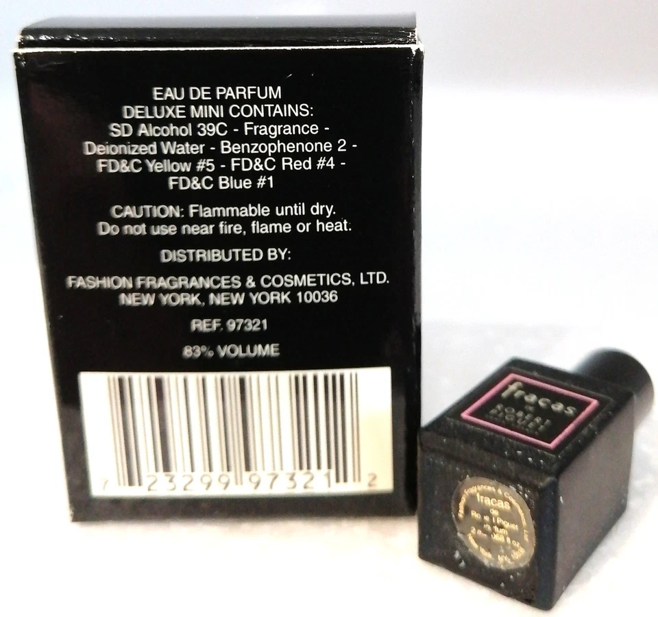 FRACAS Mini Deluxe Eau de Parfum Fluid por Robert Piguet 0,068 oz 2 ml Foto 3 de 3