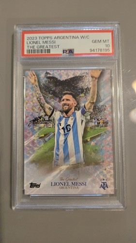 2023 Topps Argentina World Champions - The Greatest Lionel Messi psa 10 