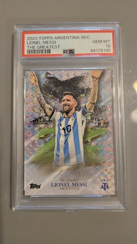 2023 Topps Argentina World Champions - The Greatest Lionel Messi psa 10