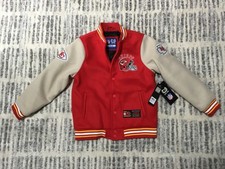 NWT-KC Chiefs YOUTH Ultra GAME Lined Varsity Jacket-Size- 10/12 or 14/16 - 155