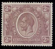 KENYA and UGANDA GV SG88, 2s dull purple, LH MINT. Cat £12.
