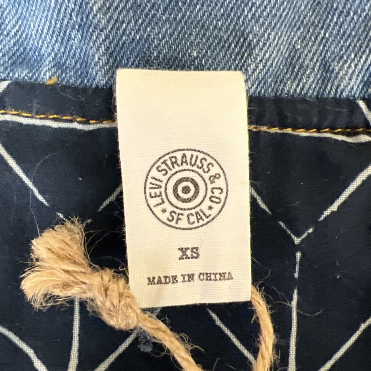 Levi's x Target Dog/Cat Pet Blue Denim Trucker Jean Jacket XS