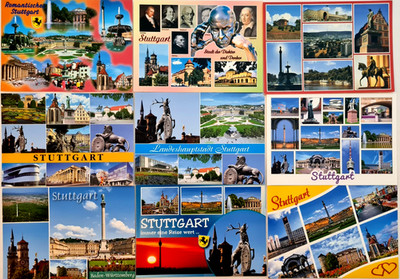 9 x STUTTGART Baden-Württemberg Ansichtskarten Lot ungebraucht Postcards Germany