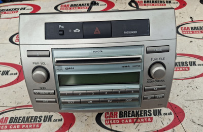 2008 TOYOTA COROLLA VERSO RADIO CD PLAYER MP3 861200F040 NO CODE
