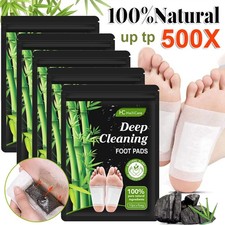 10 500Pcs Foot Detox Patches Toxins Deep Cleansing Herbal Organic Slimming Pads