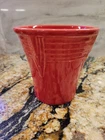 FIESTA 5" Vase SCARLET Red Cake Plate Stand Base HOMER LAUGHLIN