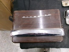 Nos 1949 Plymouth Glove Box Door Delete With Nameplate Woodgrain Finish 3
