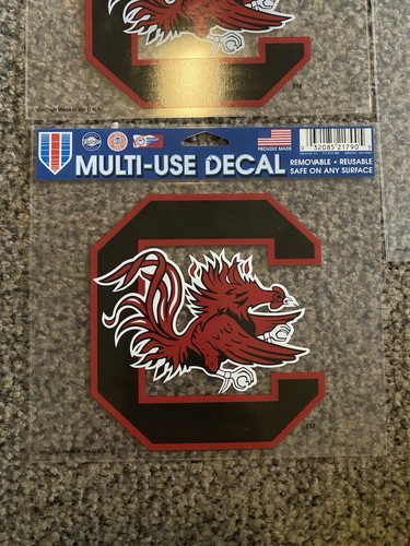 Lot of (3) South Carolina Gamecocks 3"x4" Multi Use Decal - Picture 2 of 7