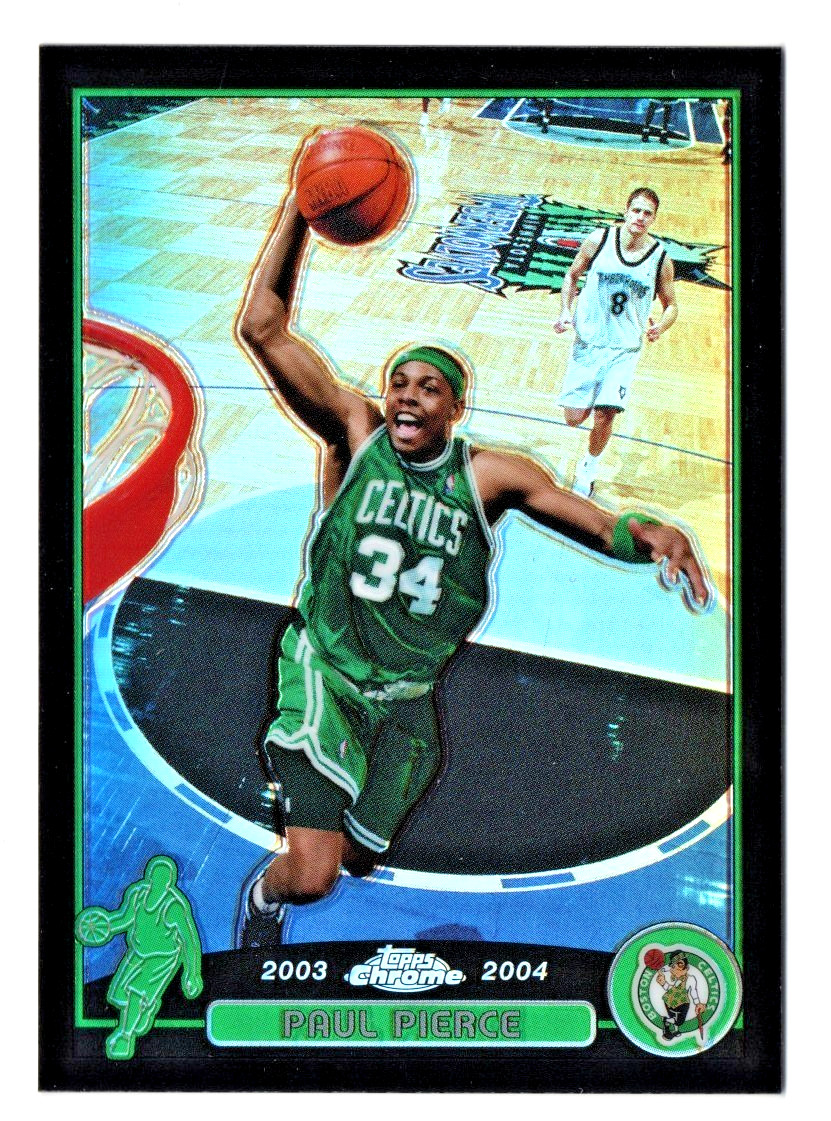 Paul Pierce  2003-04 Topps Chrome  Black Refractor   228/500