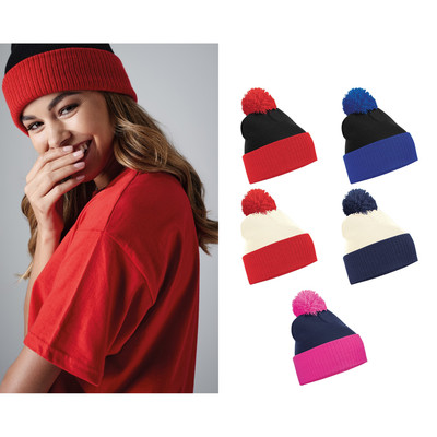 Beechfield snowstar two tone beanie b451 - gefesselt/slouch warm Wintermütze