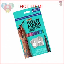 BodyMark Temporary Tattoo Markers, 8-Count Color Collection, Skin-Safe  Cosmeti