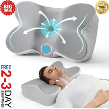 Cervical Pillow for Neck Pain Relief, Cooling Neck Pillow Side Sleeper Pillow...