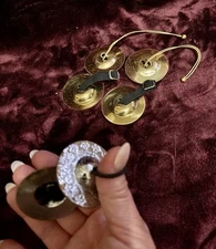 3 sets of finger cymbal percussion instrument