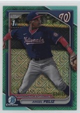 2024 Bowman Chrome Prospects Mega Box Aqua Mojo Refractor /299 Angel Feliz 12xs
