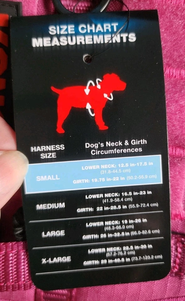 KONG® Bolsa de Residuos Ultra Duradera Arnés Reflectante para Perros, Rosa, Talla S, ¡NUEVO!! Foto 4 de 4