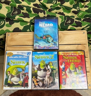 DreamWorks DVDs Lot 4 Sherk 2 Third Finding Nemo Pixar Comedy Cartoon