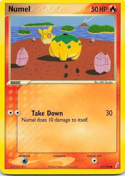Numel 59/100 EX Crystal Guardians Common NM Pokemon TCG