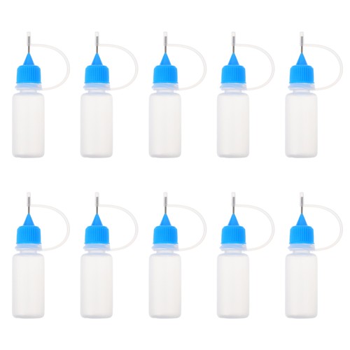 10 Pcs Oil Bottle Empty Plastic Bottles Glue Dispenser Squeeze Applicator