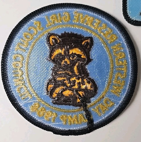 Three Girl Scout Patches Vintage Day Camp 88 -Day Camp 1987- Cookie Safari 1986 - Picture 7 of 12