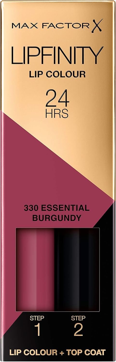 Max Factor Lipfinity Long Lasting Lipstick 330 Essential Burgundy 4.2g - Image 2