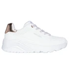 Skechers UNO Lite Womens Stretch Lace Up White Memory Foam Shoes