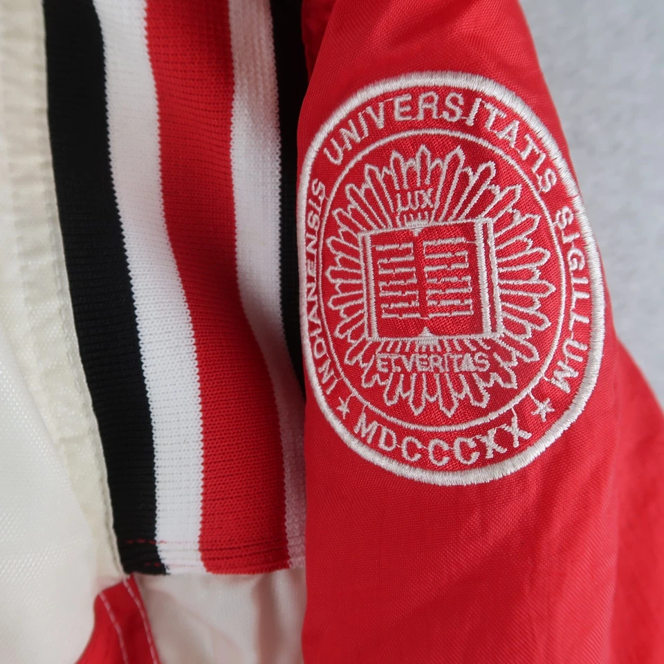 Vintage 90s Indiana University Hoosiers Pro Player Puffer Jacket Coat M Medium - Image 4 of 4
