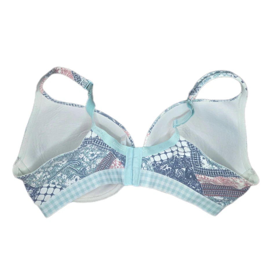 Sujetador CACIQUE 44DDD Cobertura Completa Multicolor Estampado Paisley Talla Grande Acolchado Foto 2 de 4