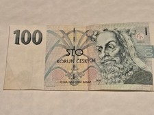 Czech 100 Koruna Banknote, 1997 series