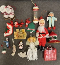 Lot Of 18 Assorted Vintage Christmas Ornaments