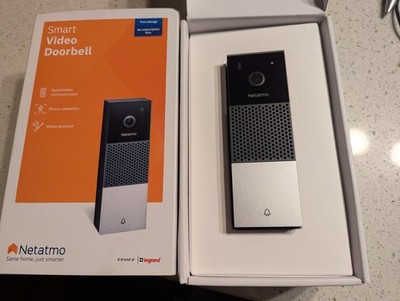 Netatmo Smart Video Doorbell, 2-Wege Audio, Personenerkennung, ohne Abogebühr