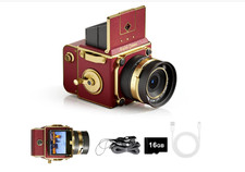 Vintage Digital Camera 64MP 2.7K Autofocus 16X Zoom IPS Screen 16GB Red..