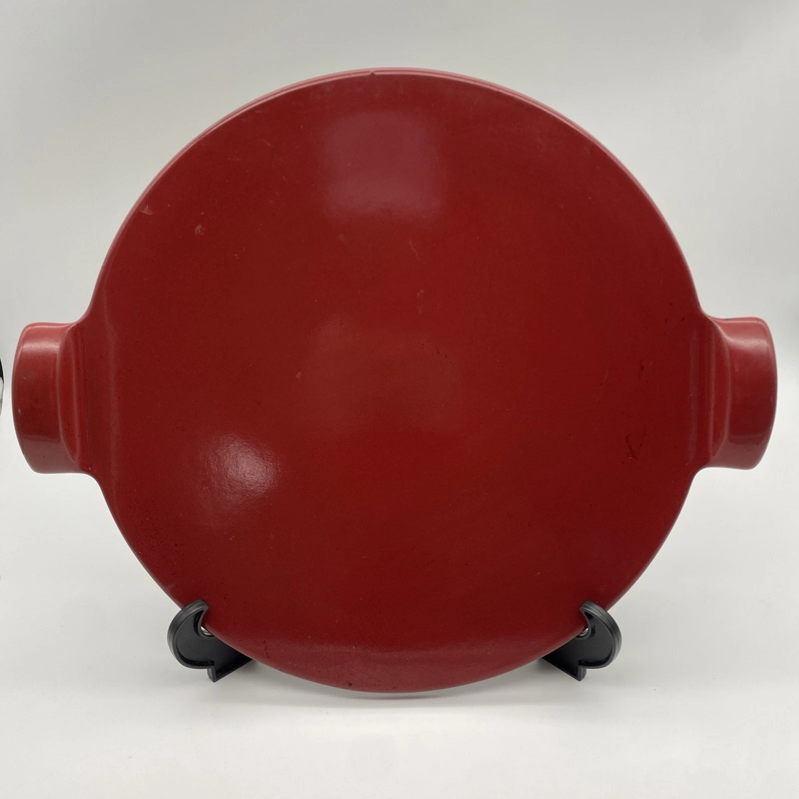 Emile Henry 14.4-Inch Round Smooth Ceramic BBQ Pizza Stone Bakeware