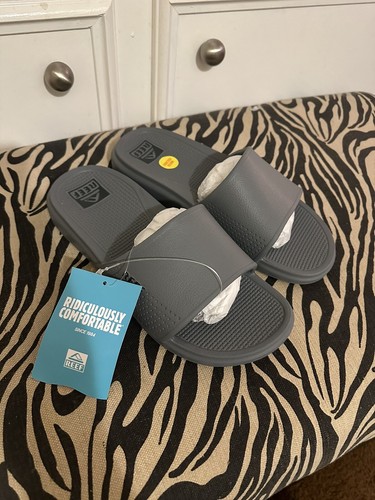 Reef Mens Oasis Slide Grey 7 - Picture 2 of 4