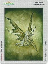 GREEN SPRITE FAERY Fairy Sticker Car Decal Amy Brown primrose faery faerie