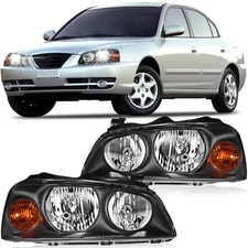 Headlights Assembly Left&Right fits 2004-2006 Hyundai Elantra  Clear Lens