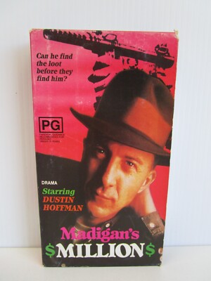 Madigan's Millions, Elsa Martinelli, VHS Tape, Vintage Video, Movie PG, 1968