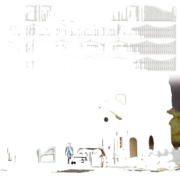 Busch White Plastic Model Trains