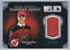 2017-18 BLACK DIAMOND  DEBUT RELICS NICO HISCHIER JERSEY 1 COLOR 263/299 NEW