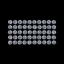 80 Stück / Menge Großhandel 6 MM Runde Form Klar Farbe Lose Cubic Zirkonia