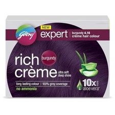 Godrej Expert Rich Cr me Hair Colour Shade BURGUNDY  Pack of 5 