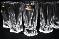 Tequila Shot glass set of 6 Vodka Liqueur  2oz /50ml Bohemia Czech Crystal Glass