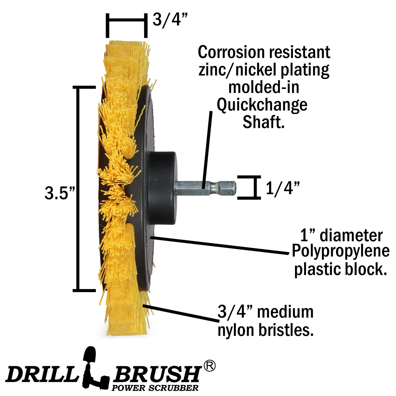 Drill Brush Power Scrubber By Useful Products Grout Cleaner Brush Kit Bathroom D