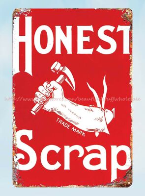 honest scrap tobacco sign Honest Scrap Tobacco metal tin sign new ideas for the bedroom