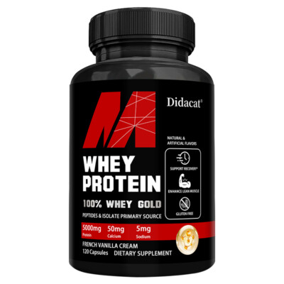 100% Gold Whey Protein - Helps with muscle synthesis - Increases muscle strength