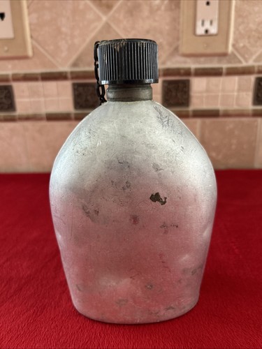 WW1 US Army Aluminum Canteen M1910 ACA Co. 1918 WWI