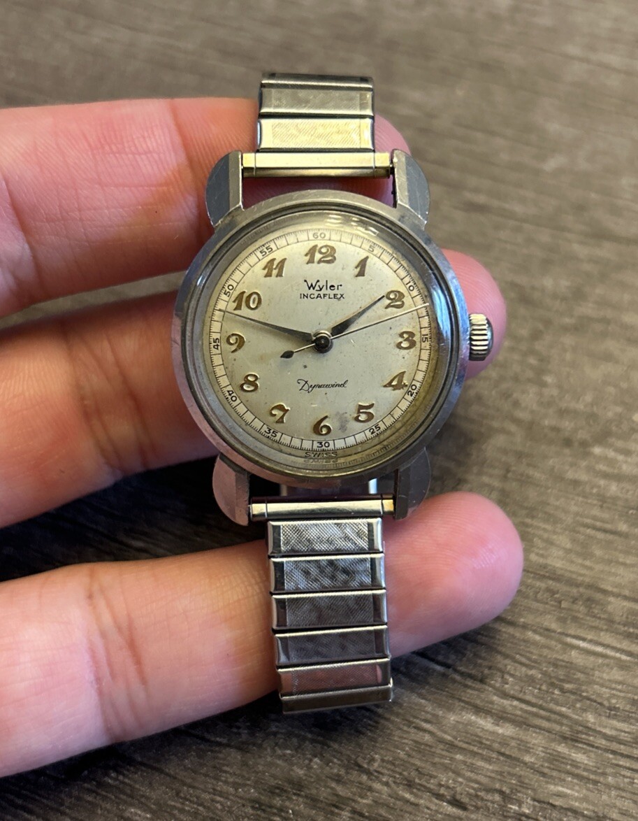 Vintage Wyler Incaflex Dynawind Mens Watch Running | eBay