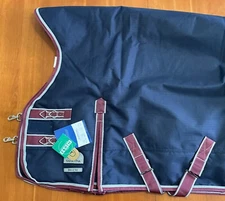 SmartPak Pony High Neck Waterproof Med Turnout Blanket Earth Friendly Fabric 51"