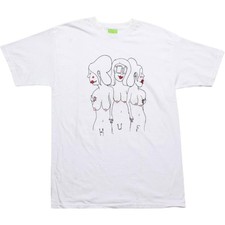 white $36.00 HUF Exposure Tee HUFTS3228WHT